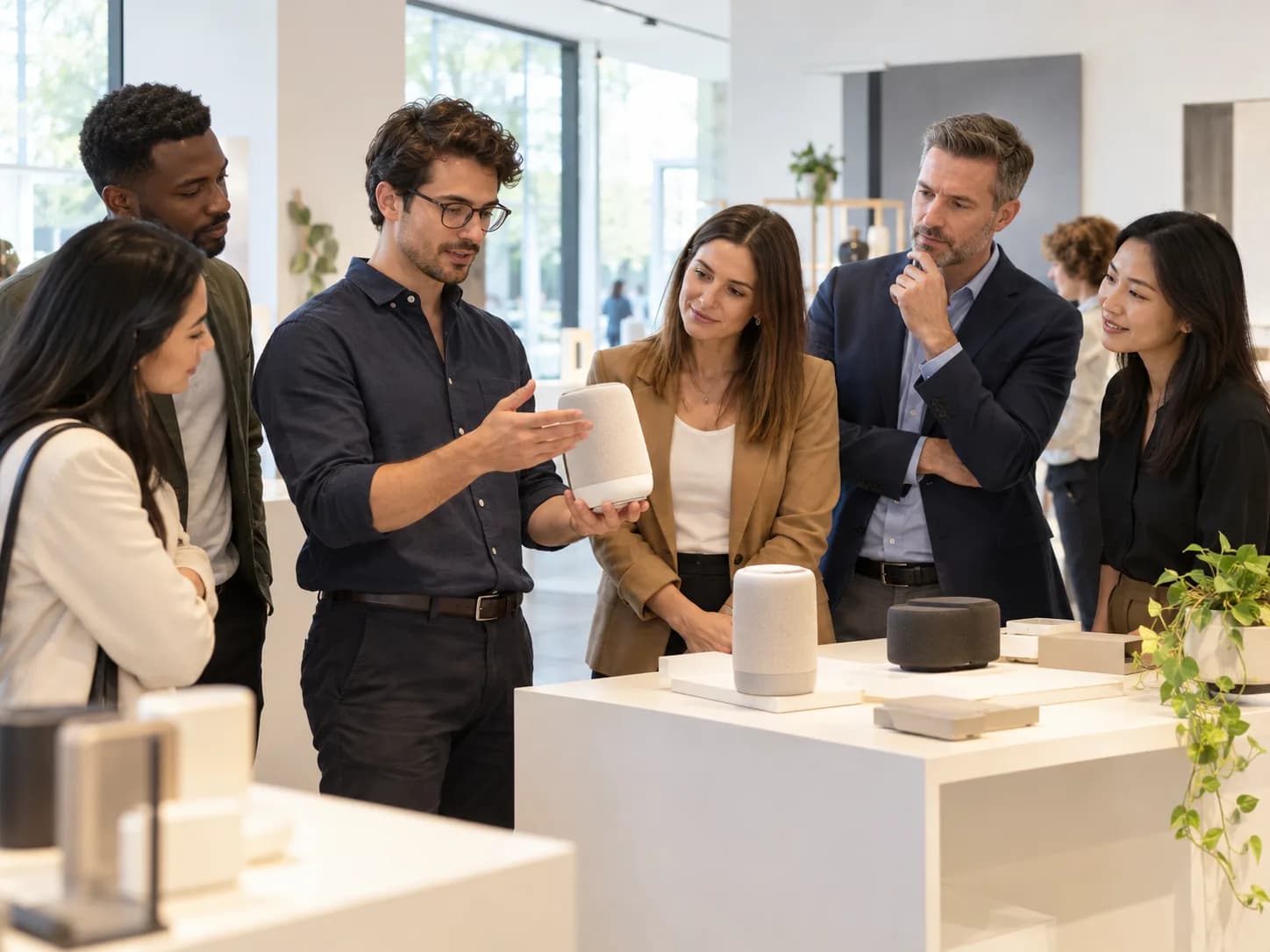 Preview: group of professionals listening to a presentation
